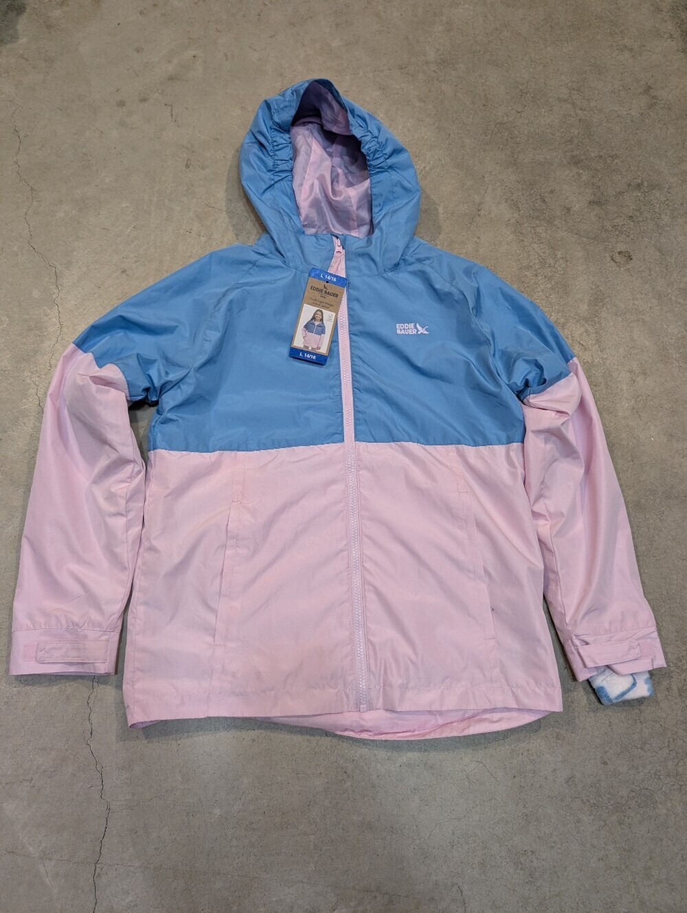 Eddie Bauer Kids Fleece Jacket - Blue & Light Pink